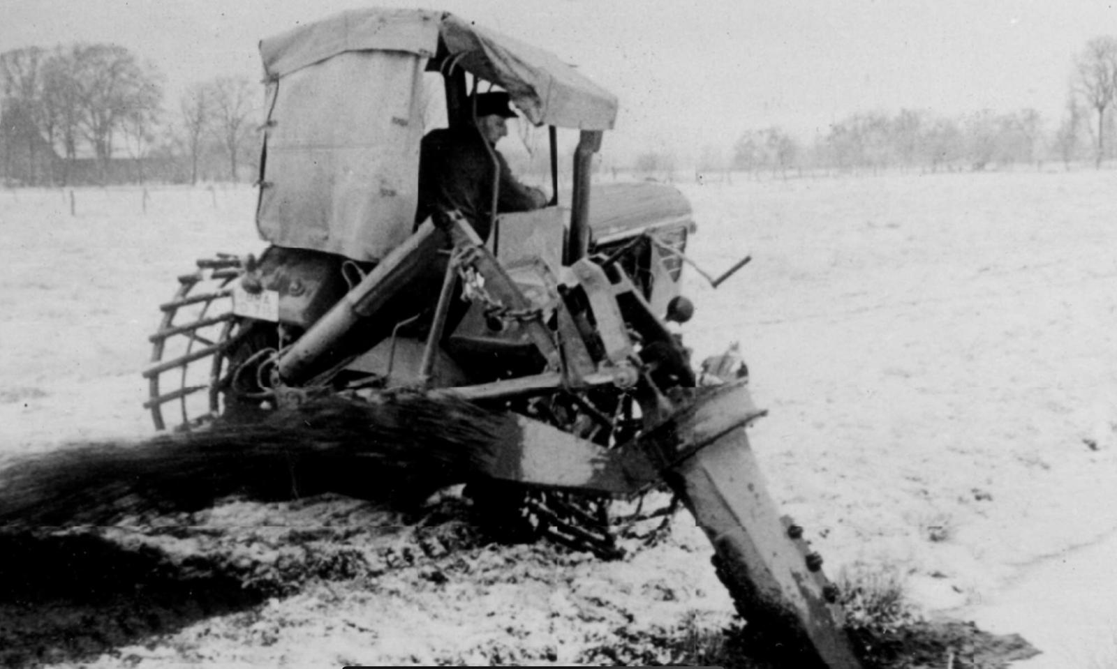 Grabenreiniger im Einsatz